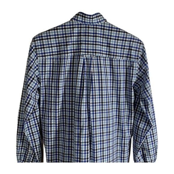 Pendleton Men’s Blue Plaid Button Down Shirt Small 100% Cotton Preppy Classic - Picture 5 of 10